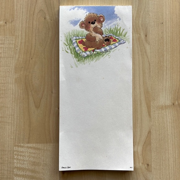 Suzy’s Zoo notepad with magnet - Bear - Picture 1 of 3